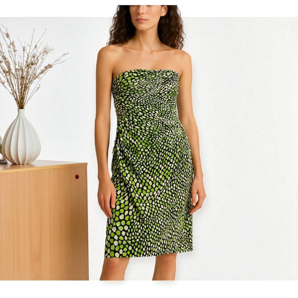 Samantha Sung Strapless Annette Dress, Size 4